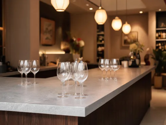 Hospitality tasting counter inspiration
